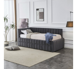 Posteľ DERBY s výsuvným lôžkom, Sivá