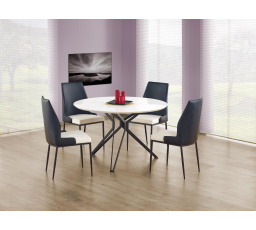 Jedálenský stôl PIXEL, biela/čierna