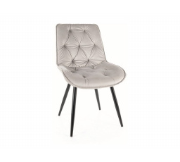 STOLIČKA CHERRY II VELVET ČIERNY RÁM/SVETLOSIVÝ BLUVEL 03