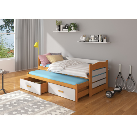 Dvojlôžko s matracmi TIARRO 200x90 Alder+Gray Dvojlôžko s matracmi TIARRO 200x90 Alder+Gray