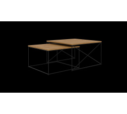 Konferenčný stolík 2v1 Licco Čierny+Dub Lancelot