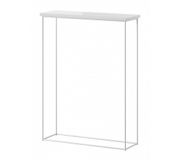 Konzola Sili Biela+Biely Lesk