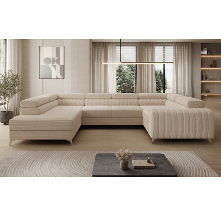 Rohová sedacia súprava v tvare U LOUIS, Jarell 18 ľavá