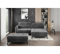 Rohová sedacia súprava LORELLE + Taburet Paros 06 110x200 Pravý 1