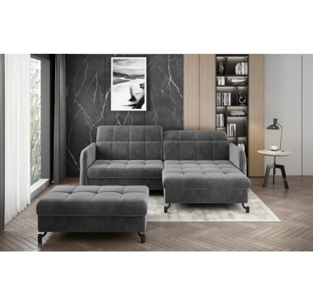 Rohová sedacia súprava LORELLE + Taburet Paros 06 110x200 Pravý 1