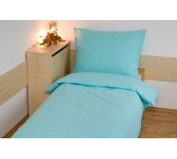 Predĺžené obliečky bavlna UNI 140x220, 70x90cm Zelená zipsový uzáver