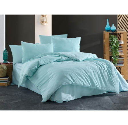 Francúzske obliečky krep UNI 200x200, 70x90cm mint