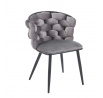 Stolička velvet sivá K47-FXJG B
