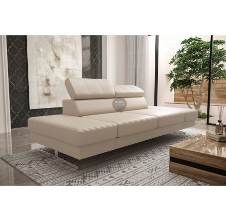 Sofa EMPORIO II 250 cm prírodná koža - Béžová koža