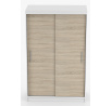 Šatní skriňa NOEMI 04, Biela/Dub Sonoma