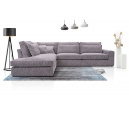 Rohová sedacia súprava Carny L Lincoln 86 sivá