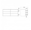 Komoda SIMPLICITY 296, Woodgrain black