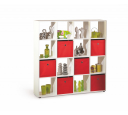 Regál CABOTO 16, biela