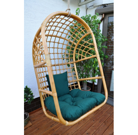 Vankúš na závesnú hojdačku zelený dralon