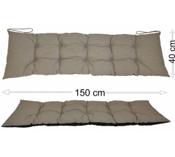 Podsedák 150x40 tmavo béžový melír