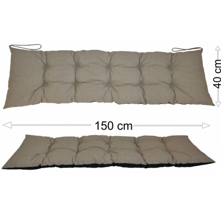 Podsedák 150x40 tmavo béžový melír Podsedák 150x40 tmavo béžový melír