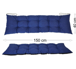 Podsedák 150x40 tmavo modrý melír