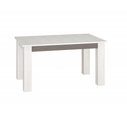 Stôl BLANCO 33-02, snehová borovica/MDF nová sivá