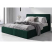 Posteľ HILTON s matracom, 180x200 cm, Zelená