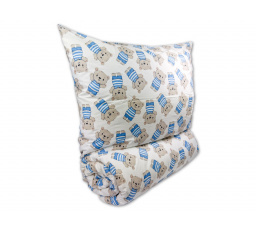 Bavlnené detské obliečky 140x200, 70x90cm Medvedík