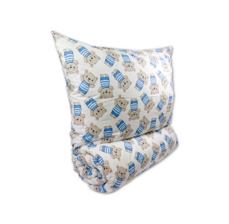 Bavlnené detské obliečky 140x200, 70x90cm Medvedík