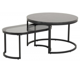 Sada stolíkov Spiro dymové oválne