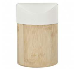 Mini kôš na odpadky bambus/biely