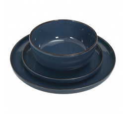 Súprava jedálenského riadu Temp pre 4 osoby           modrá