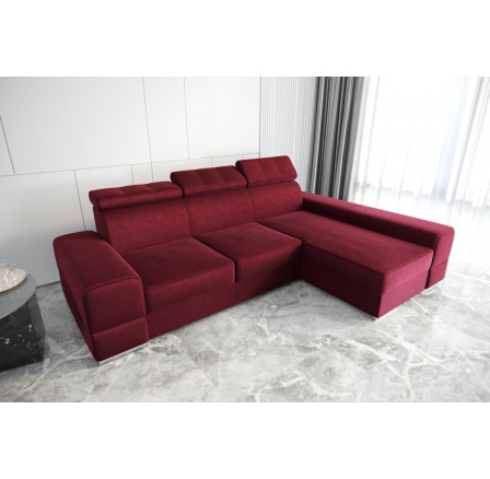 Rohová sedacia súprava ROYAL 295×185 - vínová, pravá Rohová sedacia súprava ROYAL 295×185 - vínová, pravá
