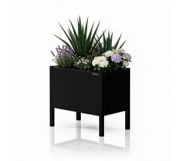 Kryt na kvetináč kovový malý čierny: DAISY 400 x 350 x 250 mm
