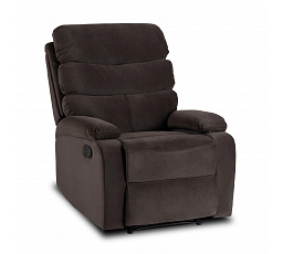 Rozkladacie kreslo KOBE Hnedé Zamatové