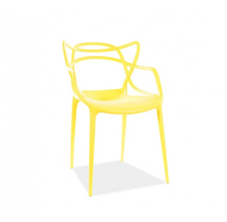 Jedálenská stolička TOBY žltá