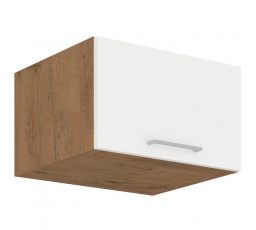 Kuchynská horná skrinka VEGA 60NAGU36-1F, Dub lancelot/Biely lesk