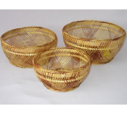 Súprava bambusových misiek 3 kusy