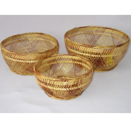 Súprava bambusových misiek 3 kusy