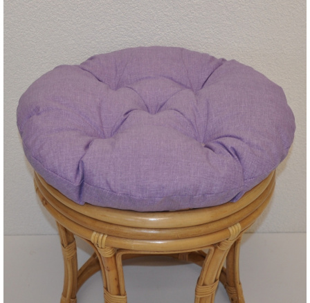 Vankúš na ratanovú stoličku s priemerom 40 cm - fialový