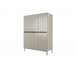 Šatní skriňa Nicole 150, kašmír / čierne nožičky