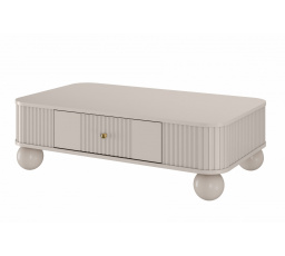 Konferenčný stolík Vesper, kašmír / zlaté úchyty