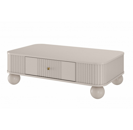 Konferenčný stolík Vesper, kašmír / zlaté úchyty