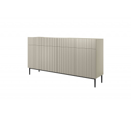 Komoda Nicole 200 cm, béžová/ čierna