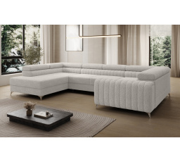 Rohová sedacia súprava v tvare U LOUIS, Royal 01 Ľavá