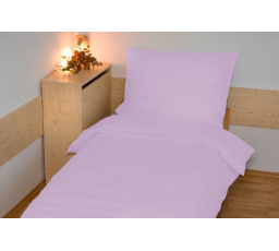 Obliečky bavlna UNI 140x200, 70x90 cm svetlofialové hotelový uzáver