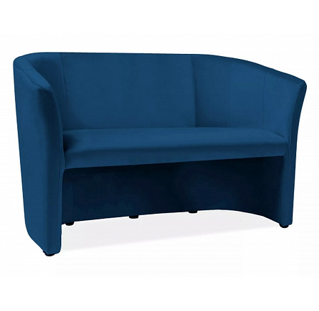 Pohovka TM-2 VELVET, Modrý Bluvel 86/Wenge Pohovka TM-2 VELVET, Modrý Bluvel 86/Wenge