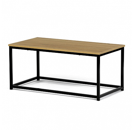 Stôl konferenčný, 90x48x41 cm, MDF, dekor divoký dub, čierny kov