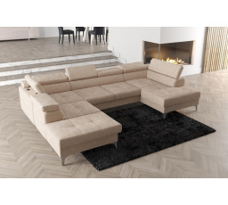 Rohová sedacia súprava TOSCANIA MAX II 170x350x220 - ľavá, béžová