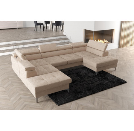 Rohová sedacia súprava TOSCANIA MAX II 170x350x220 - ľavá, béžová