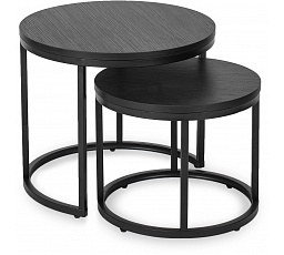 Sada stolíkov MANU Čierna
