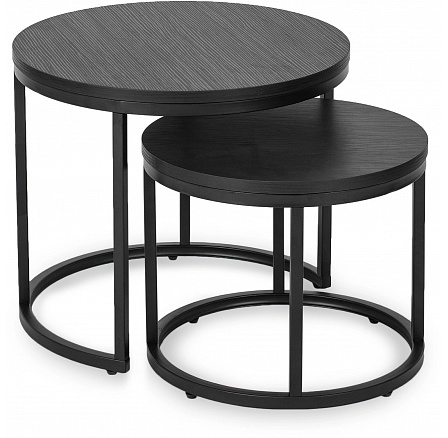 Sada stolíkov MANU Čierna