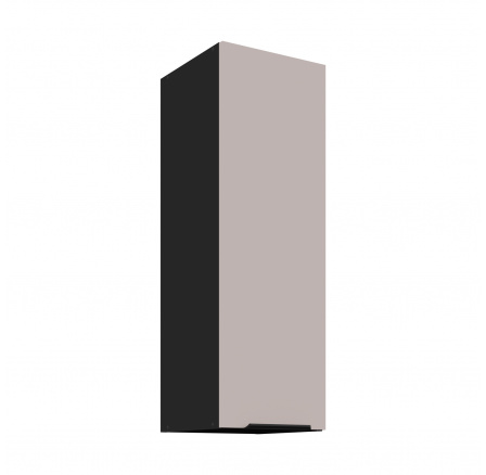 Horná skrinka ARONA - 30 G-90 1F, Čierna mat/Kašmír