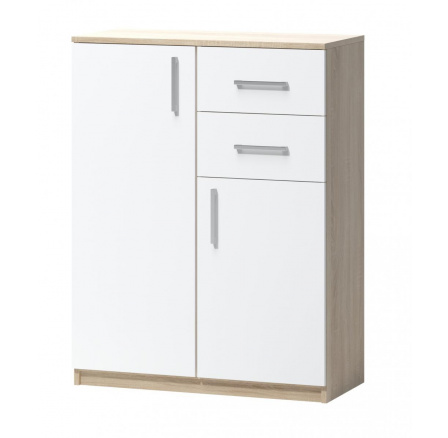 Komoda Fatra 05 2d2s dub sonoma/biela